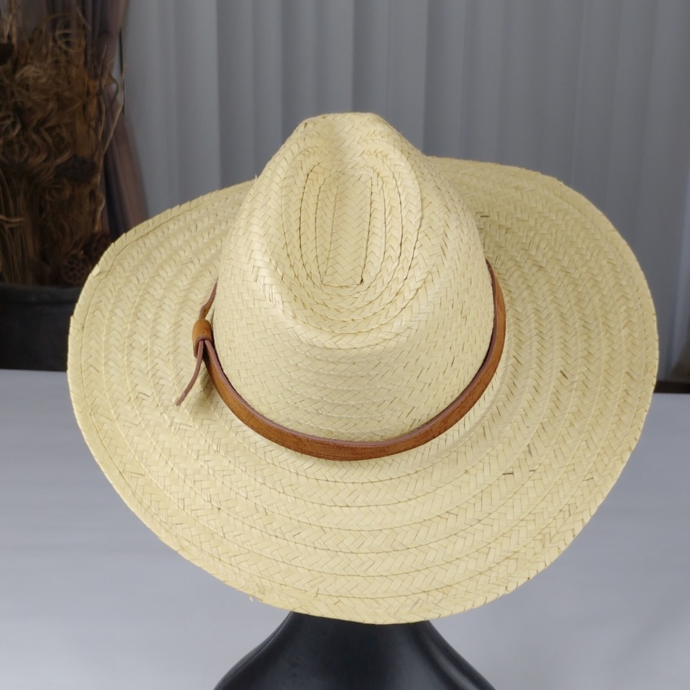 Rustic Handcrafted Straw Hat - image 3